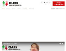 Tablet Screenshot of clarkelevator.com